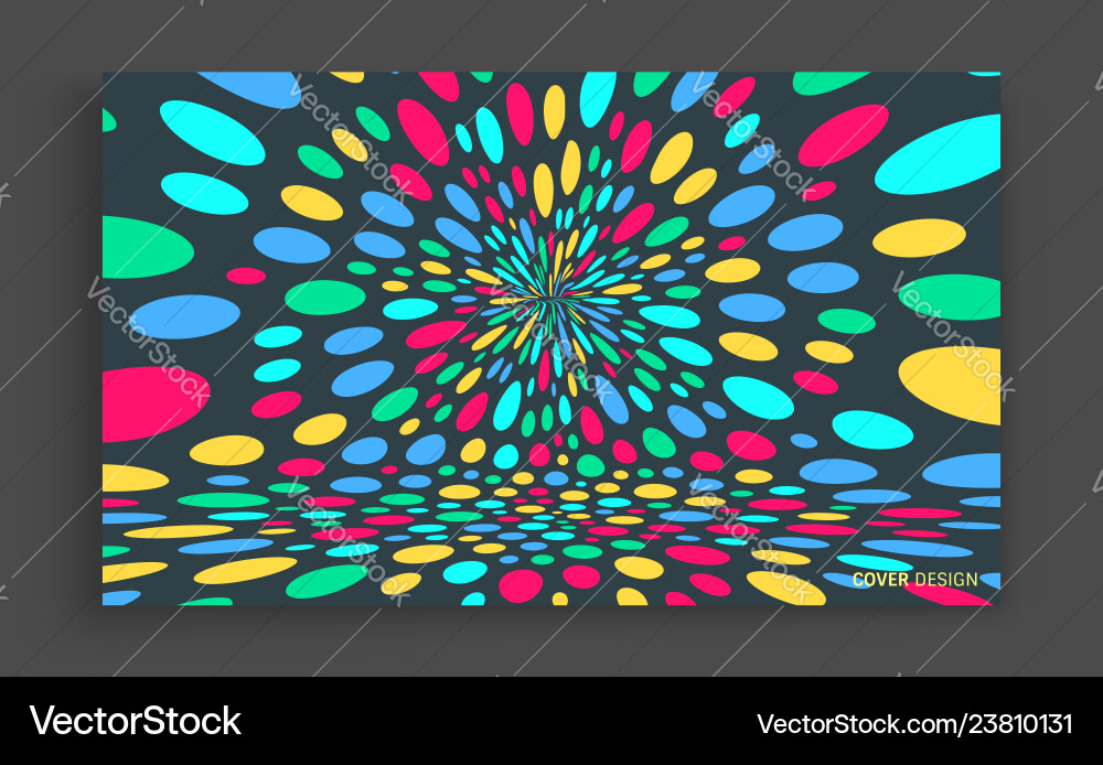 Psychedelic Particle Burst vector image