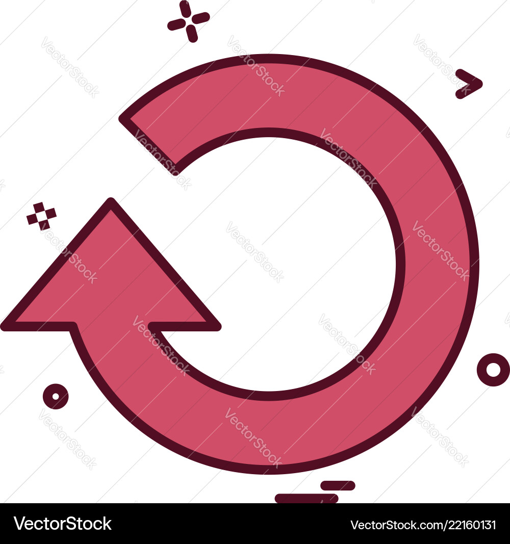 Refresh icon design Refresh icon design Vector Image