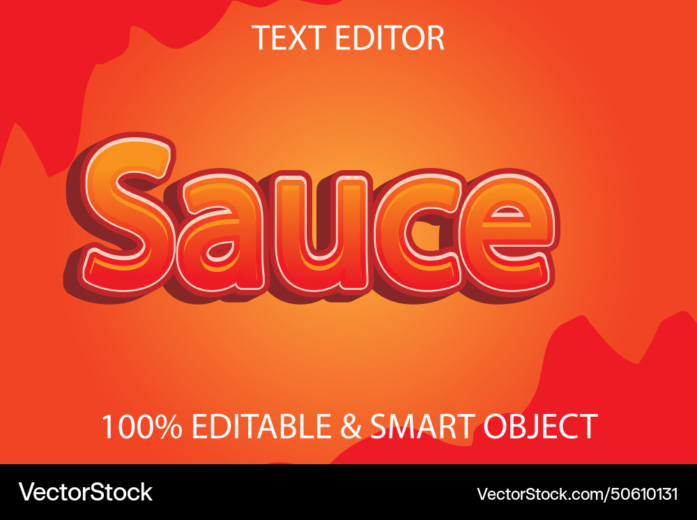 Sauce 3 dimensions emboss simple style Sauce 3 dimensions emboss simple style Vector Image