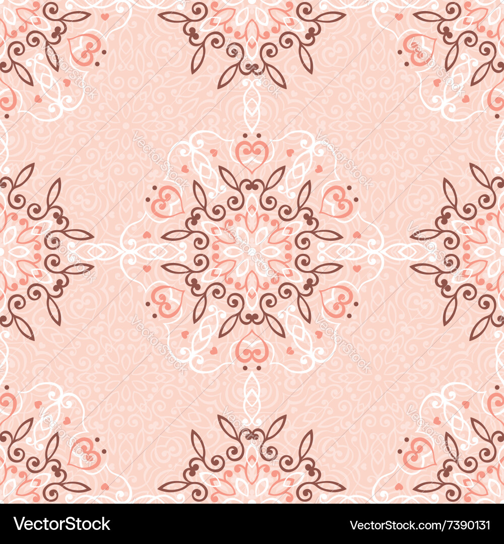 Seamless background with abstract ethnic pattern Vector Image