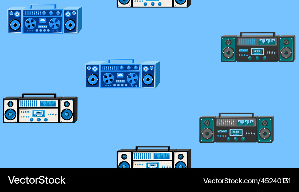 Seamless pattern endless with music audio Seamless pattern endless with music audio Vector Image