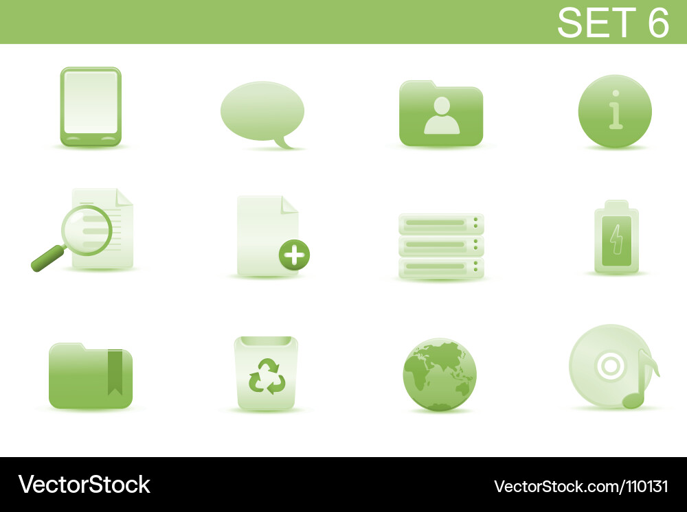 Web icons vector image