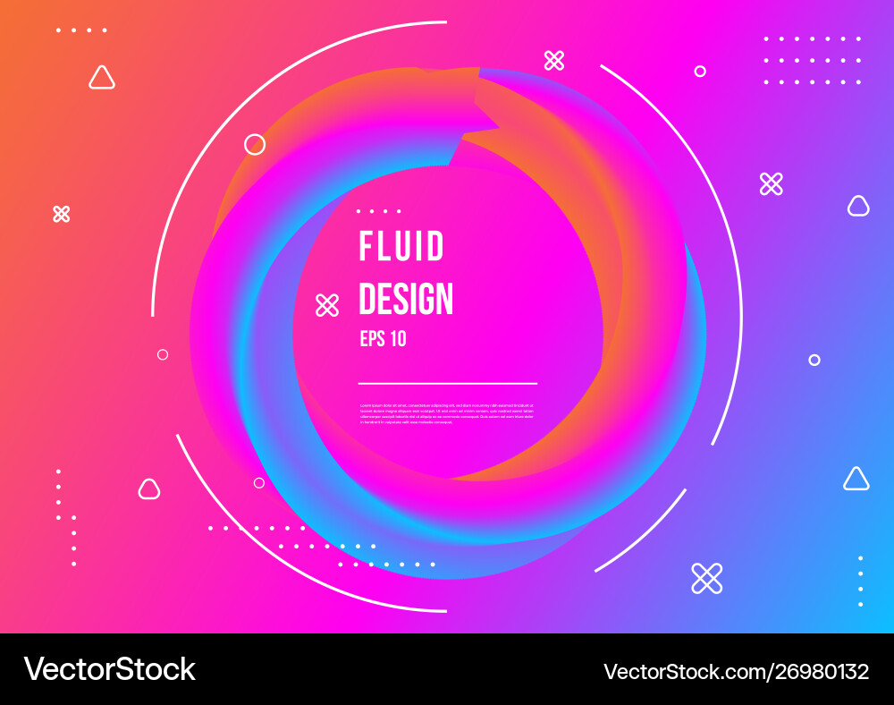 Abstract fluid color pattern with modern Abstract fluid color pattern with modern vector image