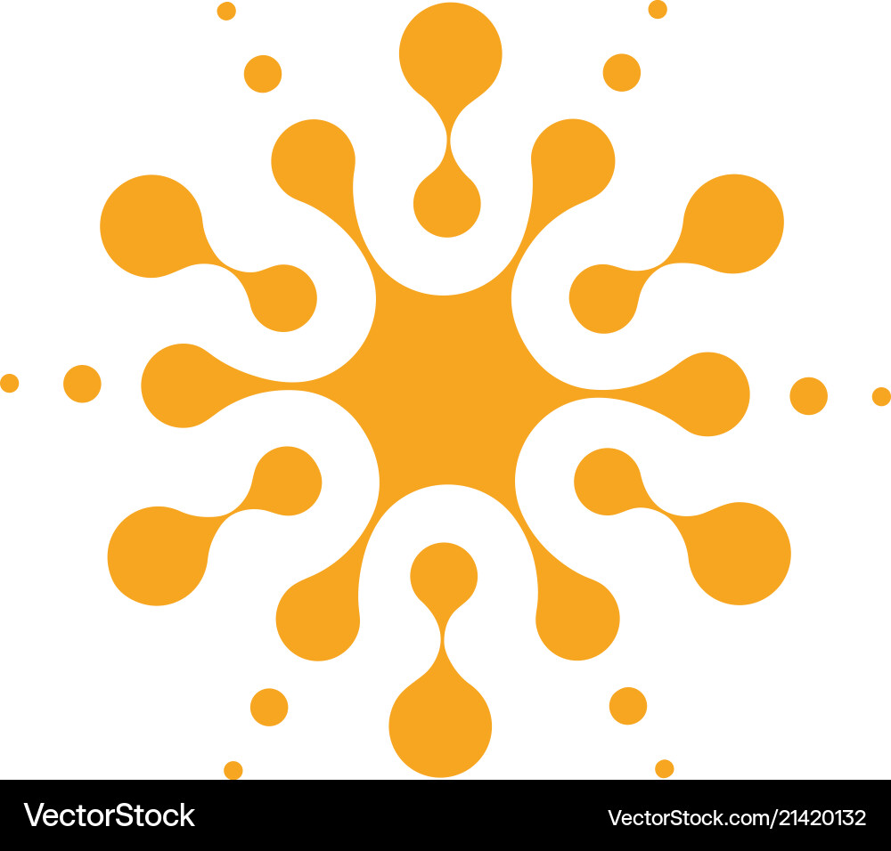 Abstract Rounded Circles vector image