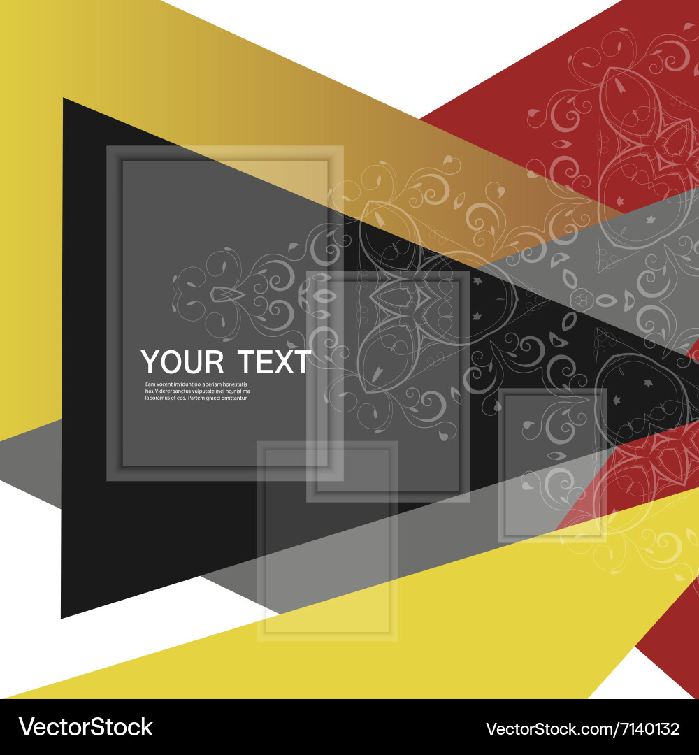 Abstract triangle pattern design Vector Image