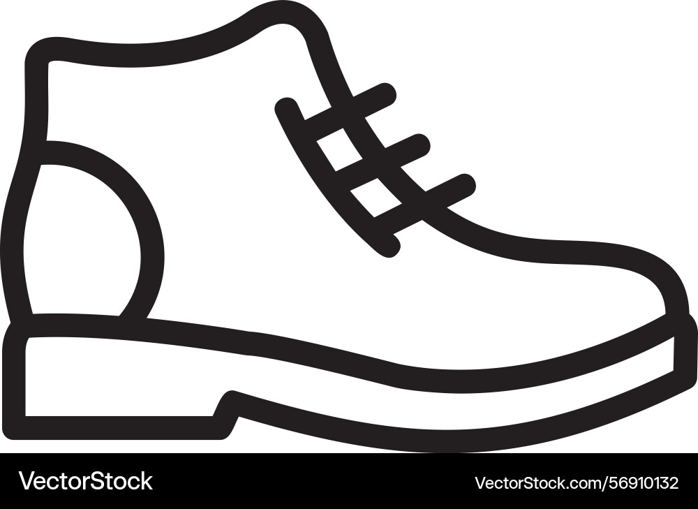 Boot linear style icon design Vector Image