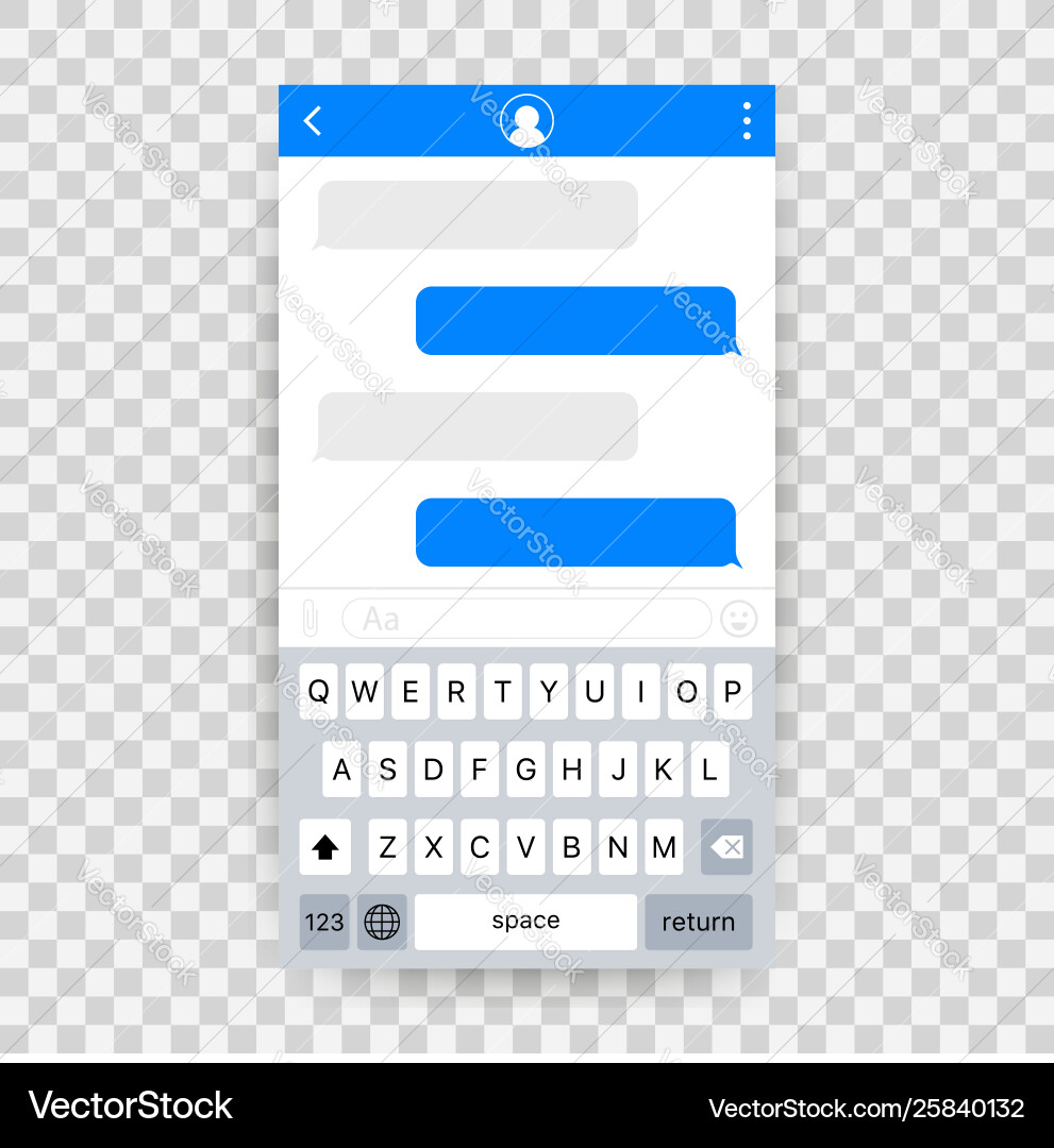 Chat-Interface-Anwendung mit Dialogfenster Chat-Interface-Anwendung mit Dialogfenster vektorbild