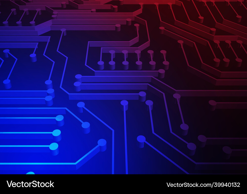 Circuit technology background with hi-tech digital Circuit technology background with hi-tech digital Vector Image