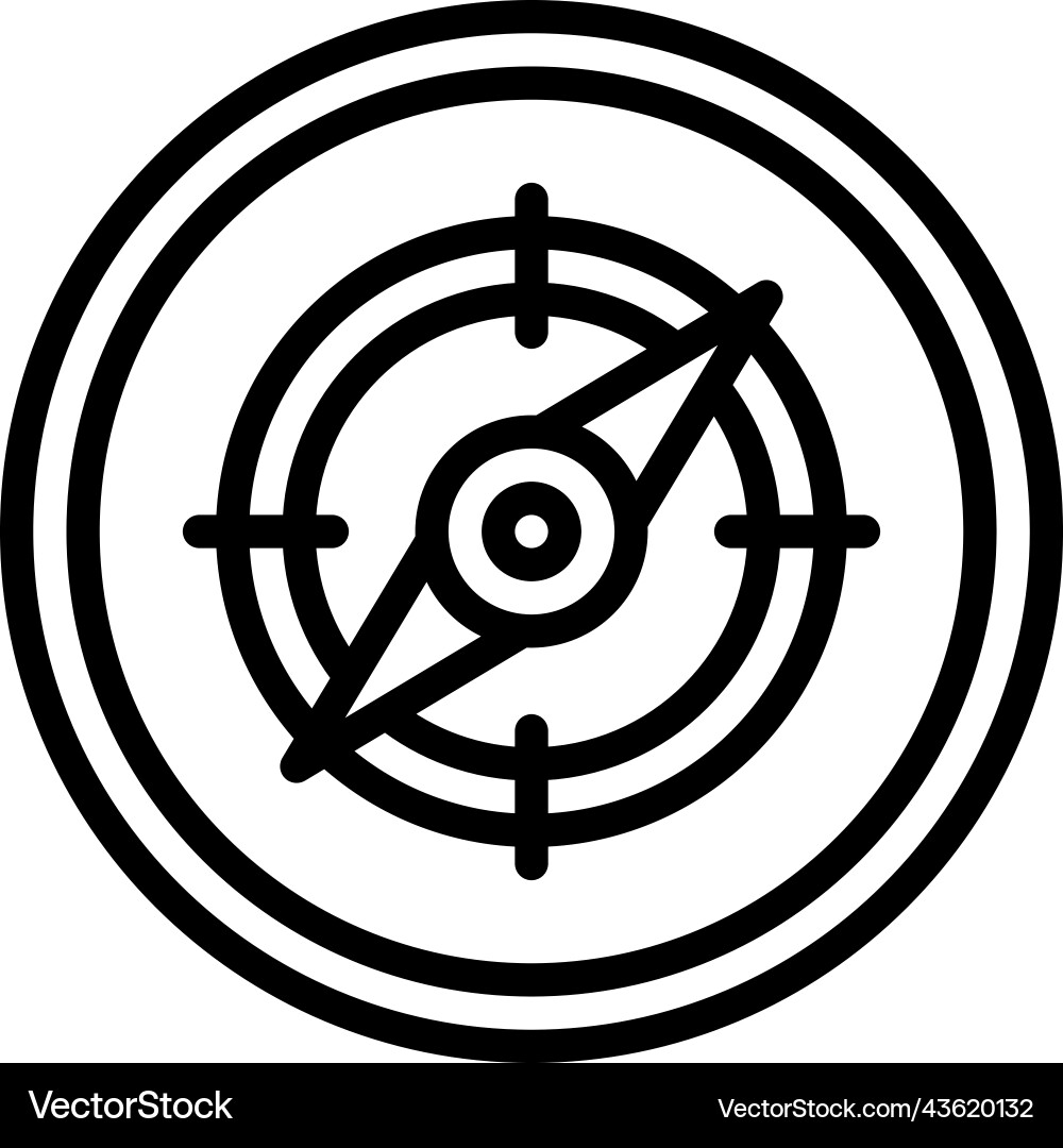 Compass icon location map and navigation vector image