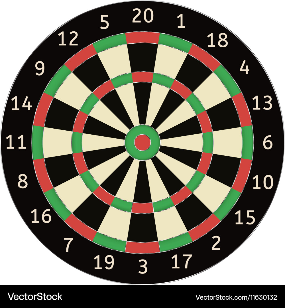 Dartboard with Target vector image