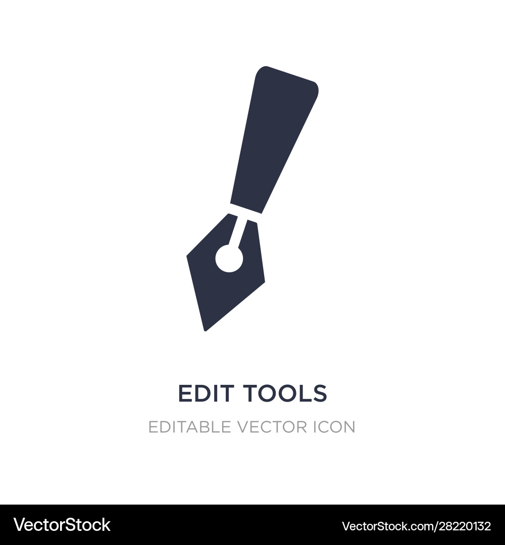 Edit tools icon on white background simple Edit tools icon on white background simple vector image