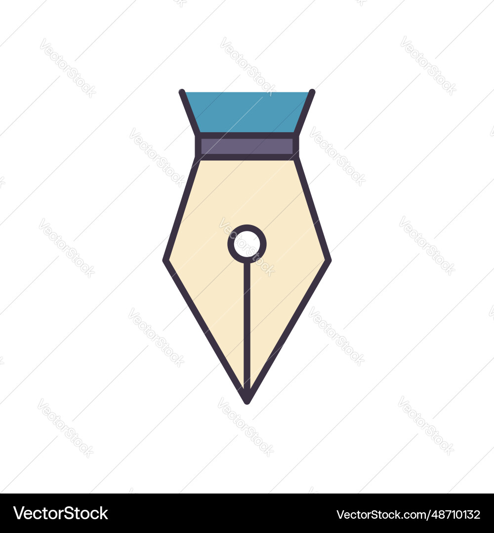 Nib related icon Nib related icon vector image