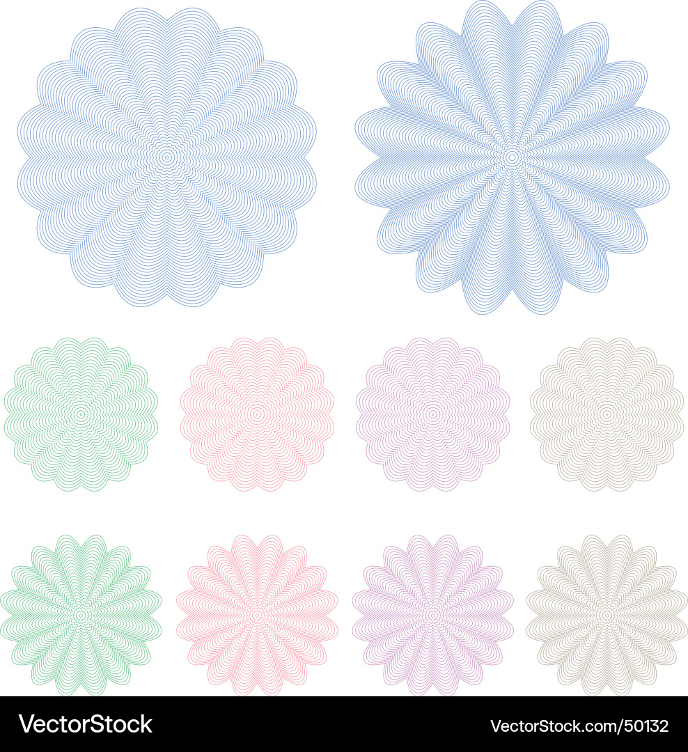 Security Printing Pattern Vector Image