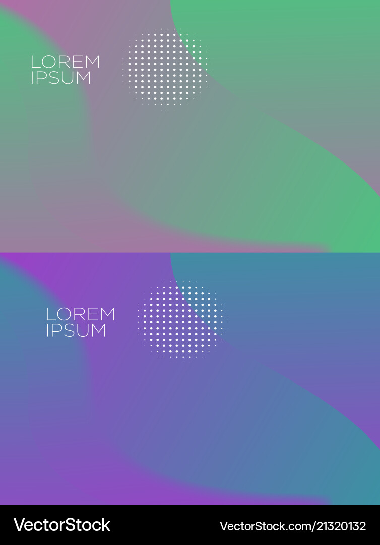 Smooth abstract colorful backgrounds set - eps10 Vector Image