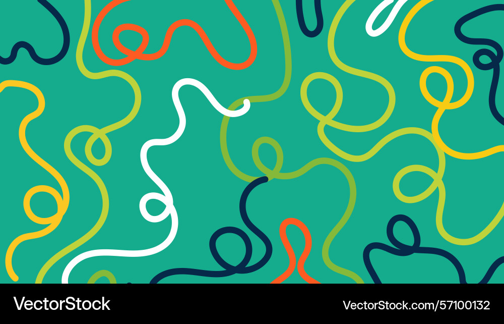 Teal abstract squiggle background Teal abstract squiggle background Vector Image