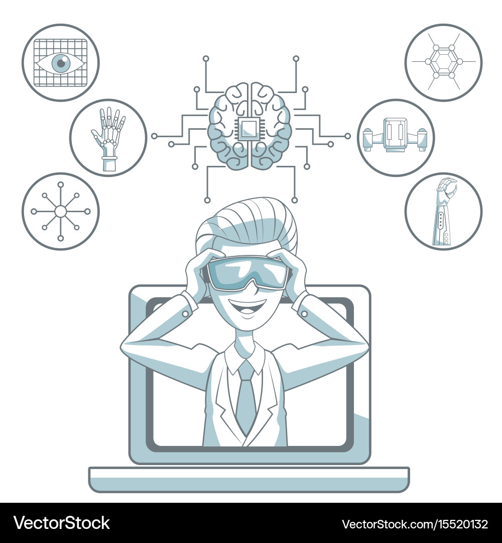 White background with silhouette color sections vector image