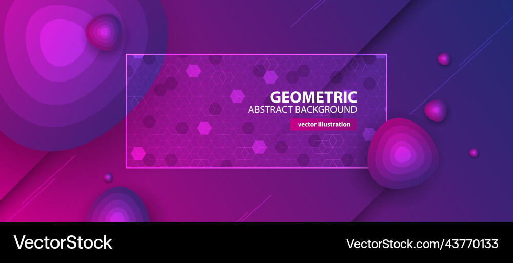 Abstract hexagon background for design works Vector Image