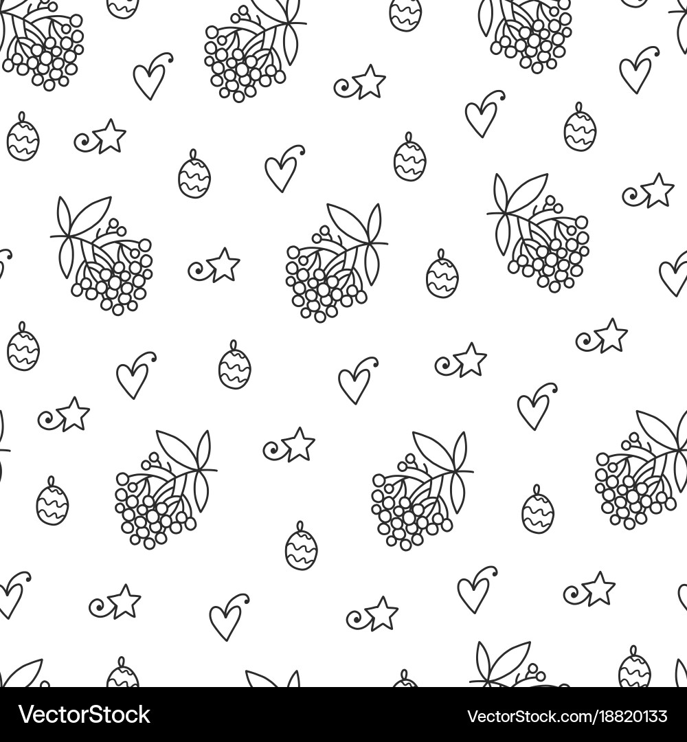 Christmas seamless pattern Royalty Free Vector Image