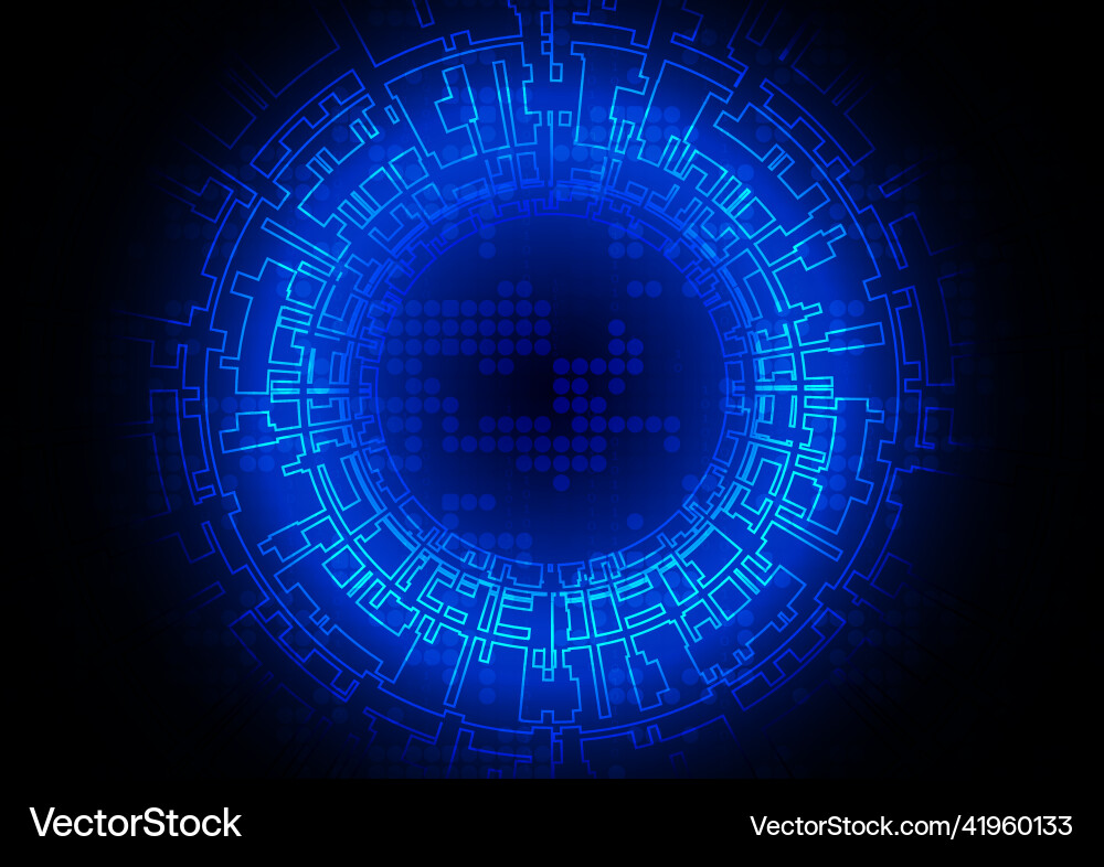 Circuit technology background with hi-tech Circuit technology background with hi-tech vector image