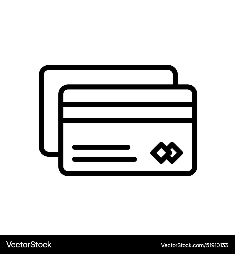 Credit card icon perfect for finance and payment Vector Image
