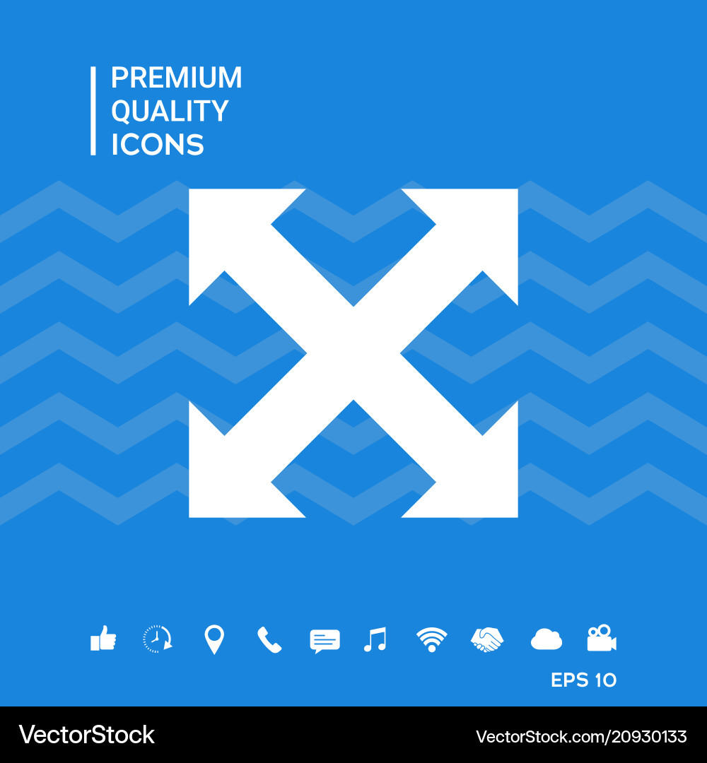 Extend resize enlarge icon Extend resize enlarge icon vector image