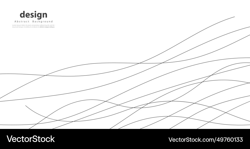 Hand drawn lines abstract pattern wave simple Vector Image
