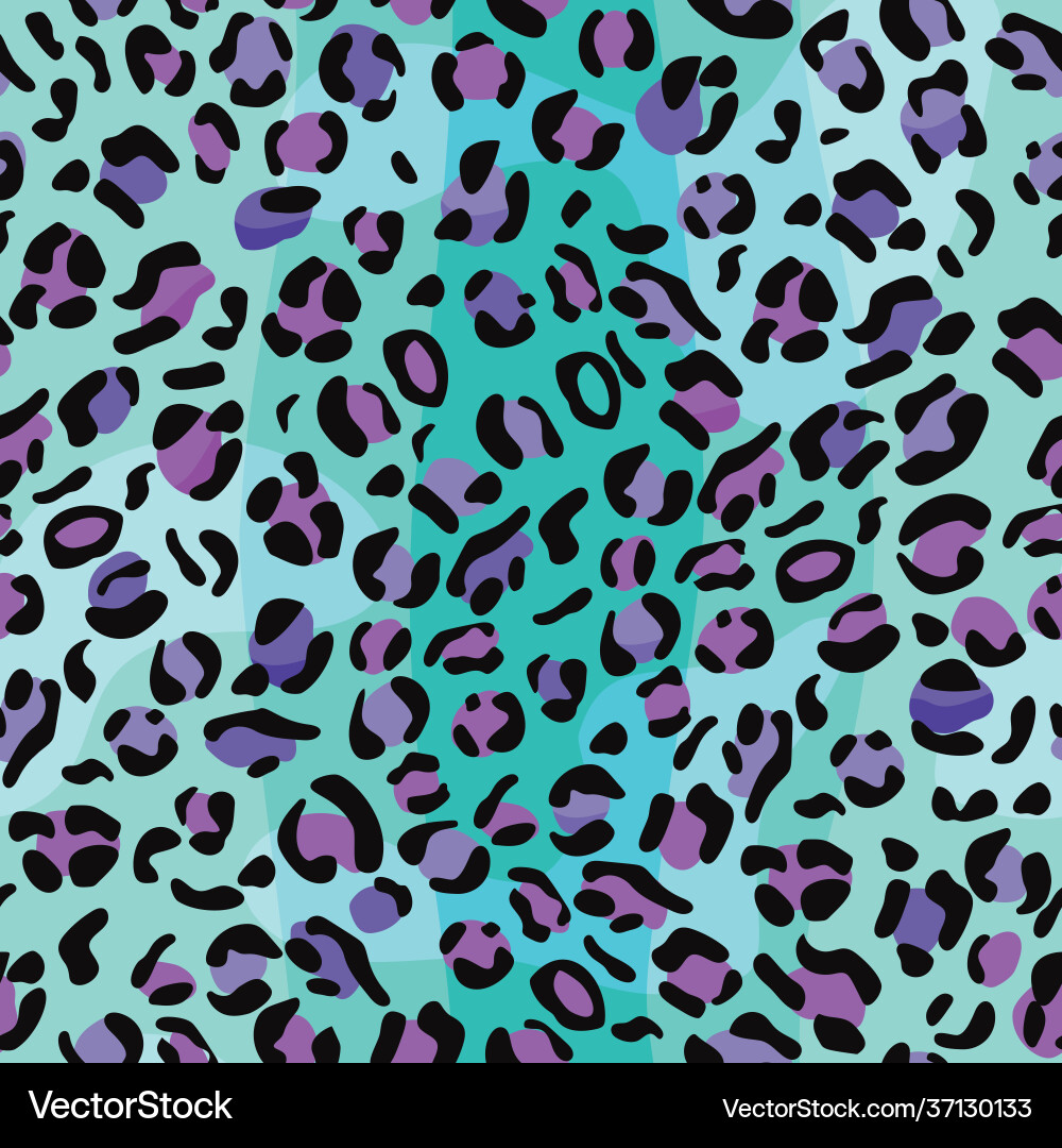 Leopard Skin Pattern - Seamless Royalty Free Vector Image