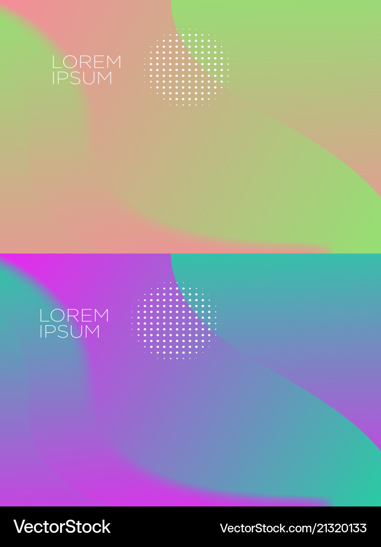 Smooth abstract colorful backgrounds set - eps10 Vector Image