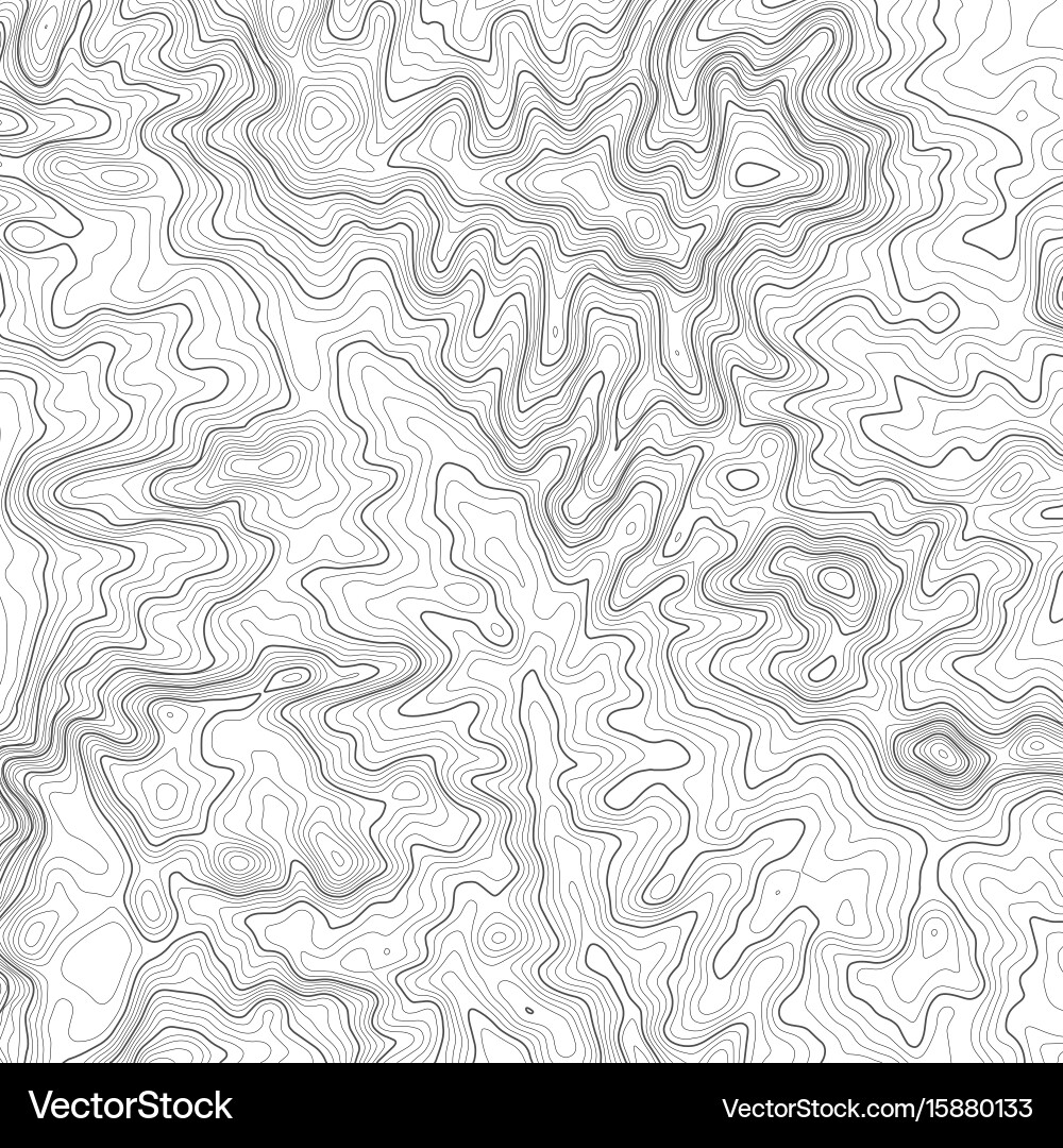 Topographic map background with space for copy Vector Image