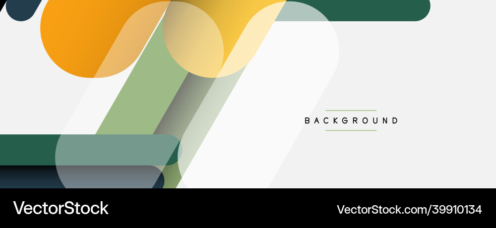 Abstract background round shapes lines Vector Image
