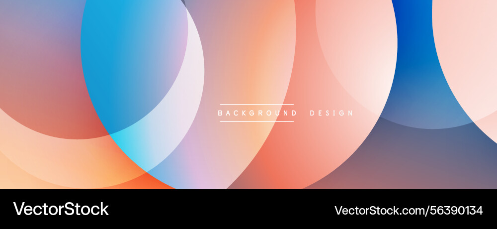 Abstract circles overlap creating soft color Abstract circles overlap creating soft color vector image