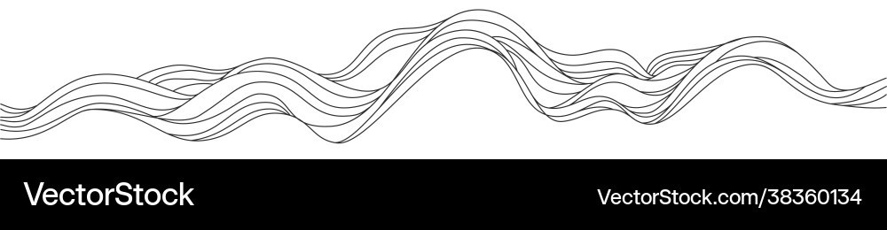 Abstract Wave Lines Royalty Free Vector Image - VectorStock