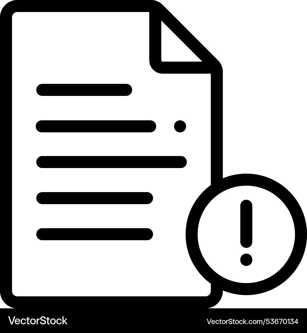 File icon thin linear style design isolated File icon thin linear style design isolated vector image