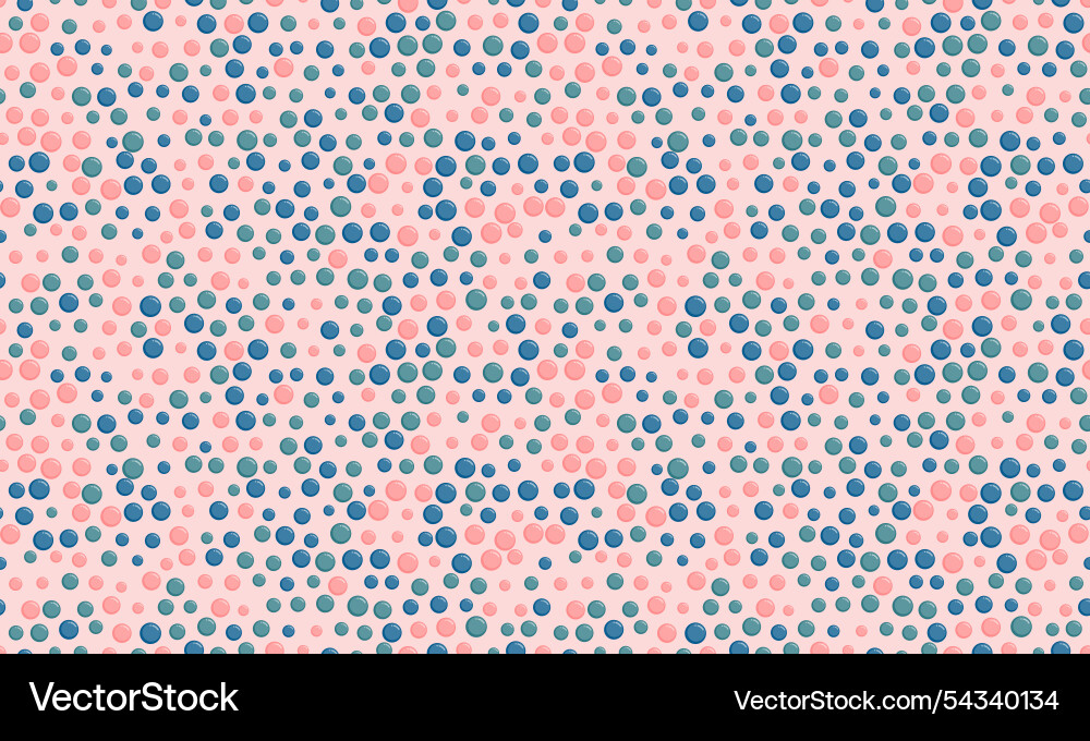 Seamless spotted pattern with abstract round Vector Image