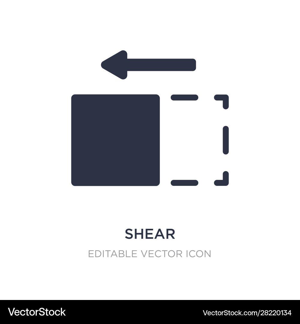 Shear icon on white background simple element vector image