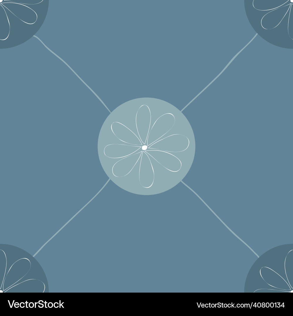 Smooth elements with a flower in the middle Smooth elements with a flower in the middle vector image