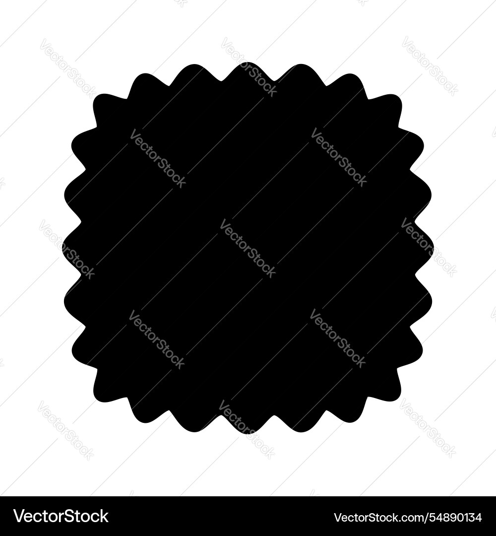 Squircle or square form with rounded wiggly Squircle or square form with rounded wiggly vector image