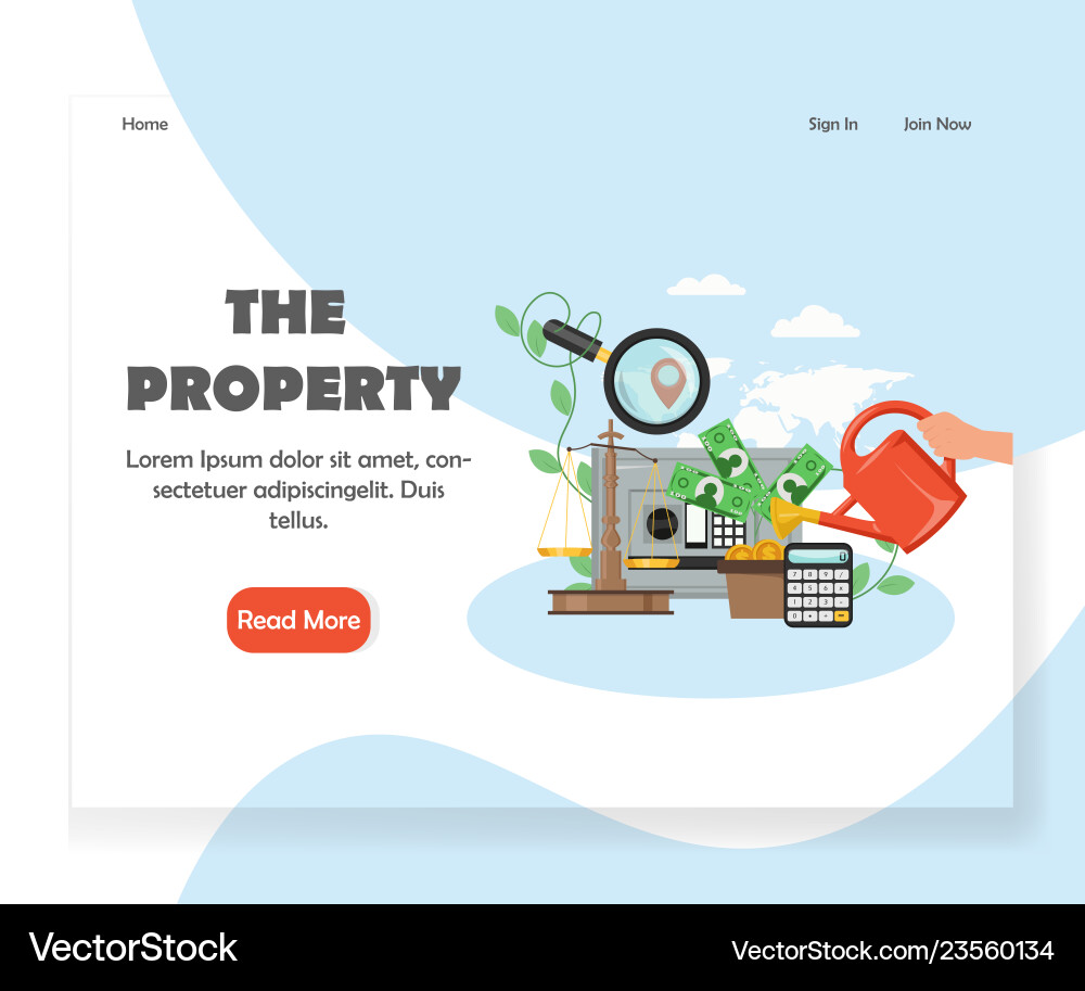 Website Landing Seite Design Website Landing Seite Design vektorbild