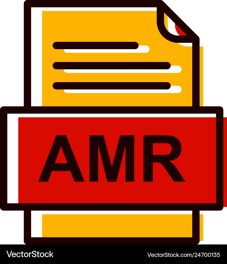 Amr file document icon Vector Image