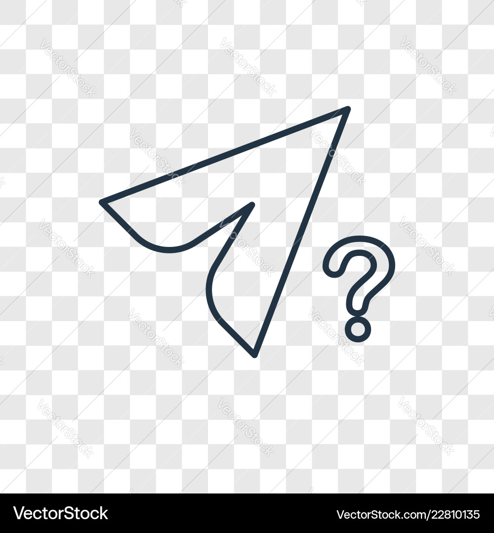Cursor concept linear icon isolated Cursor concept linear icon isolated vector image