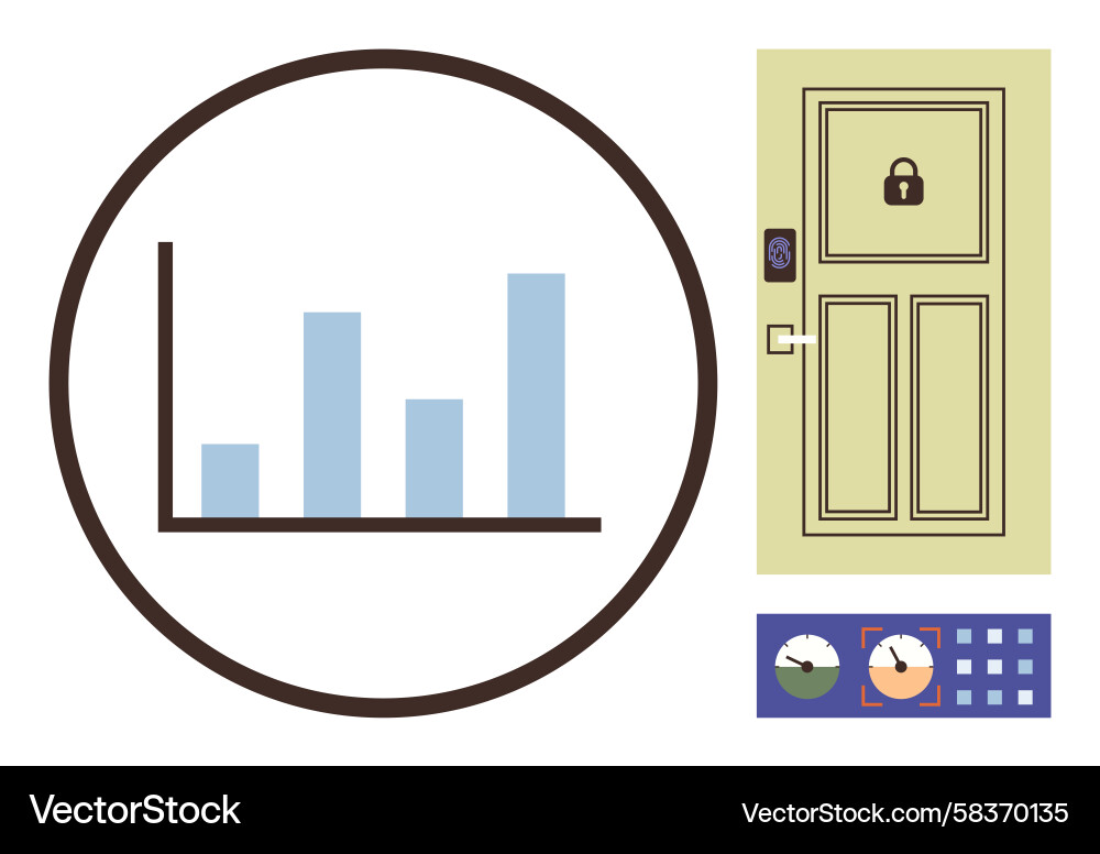 Data Security Access Concept Vector Image