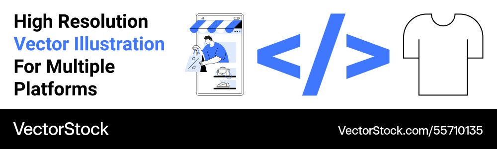 Digital application concept with code integration Digital application concept with code integration Vector Image