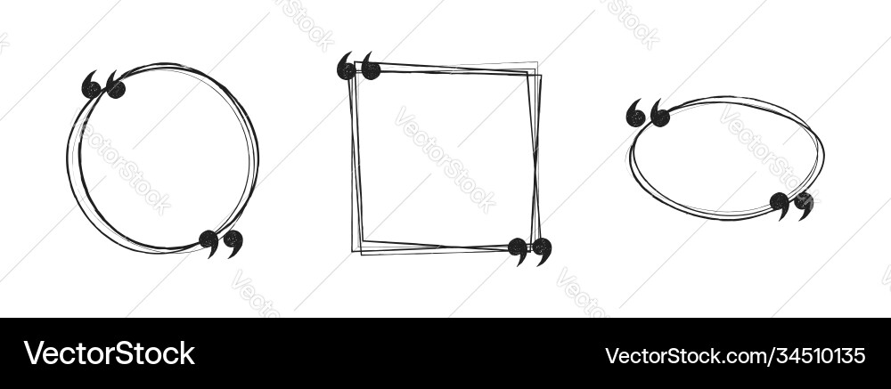 Doodle black and white hand drawn sketch speak Vector Image