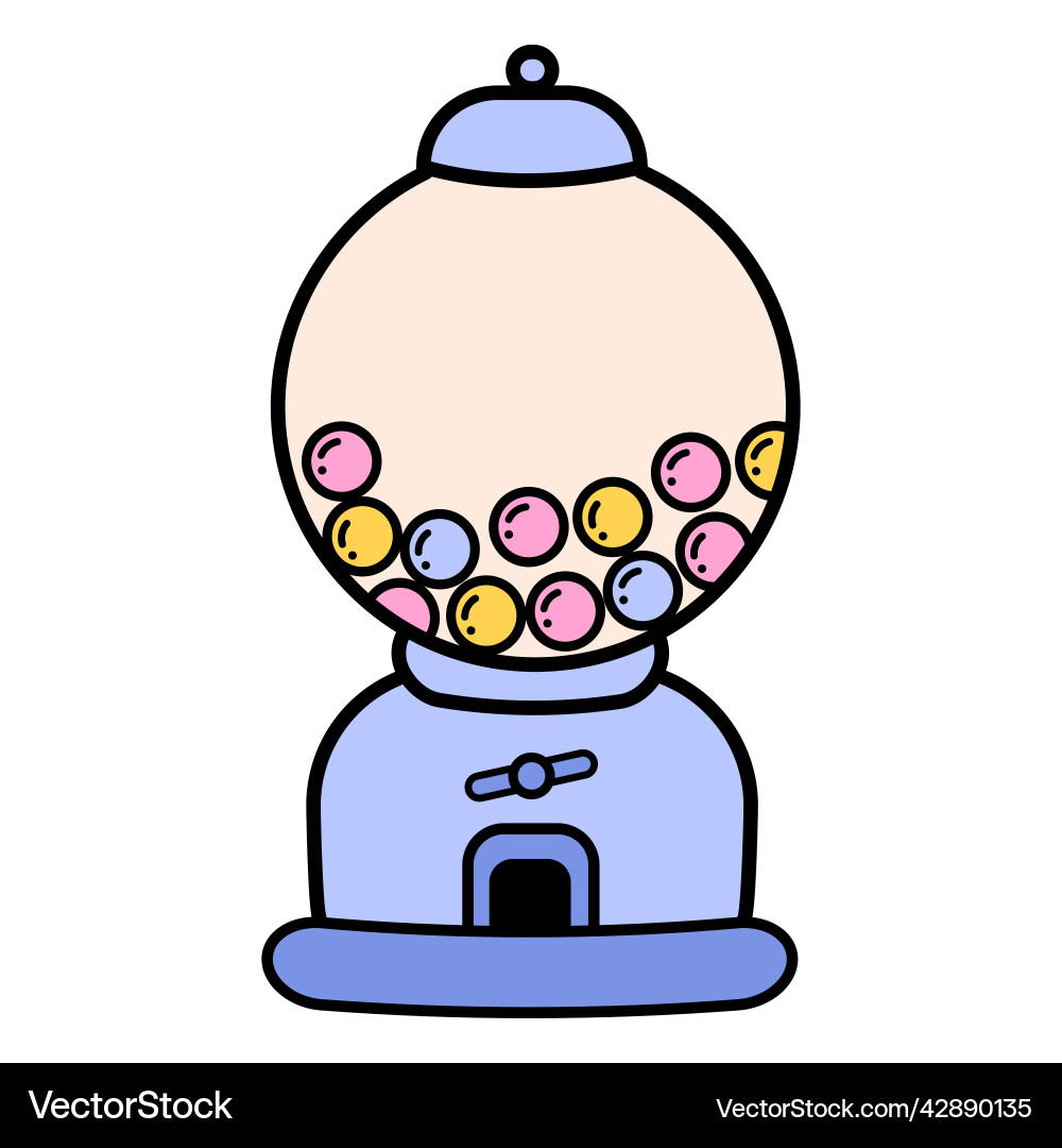 Self gum machine with environment concept. 34784205 Vector Art at Vecteezy, image size:1000x1080
