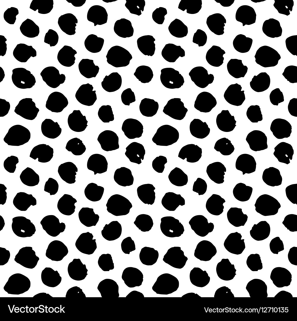 Hand Drawn Dots Pattern vector image