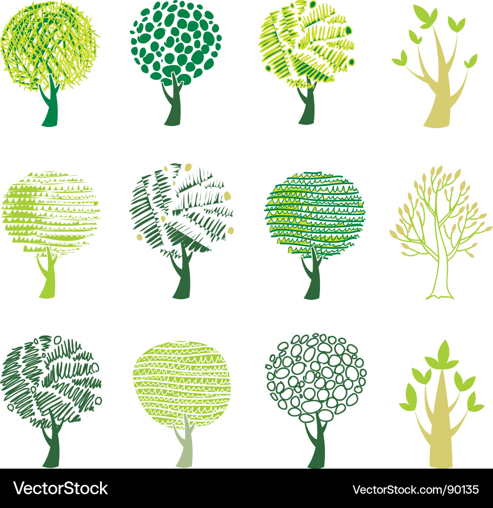 Nature logos Royalty Free Vector Image - VectorStock