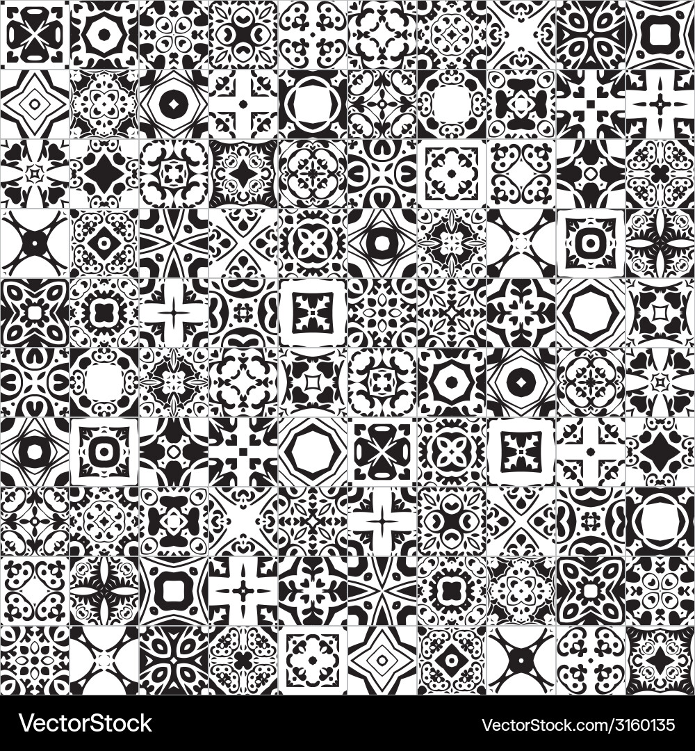 Portuguese tiles Vector Image