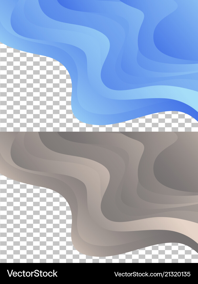 Smooth abstract colorful backgrounds set - eps10 vector image