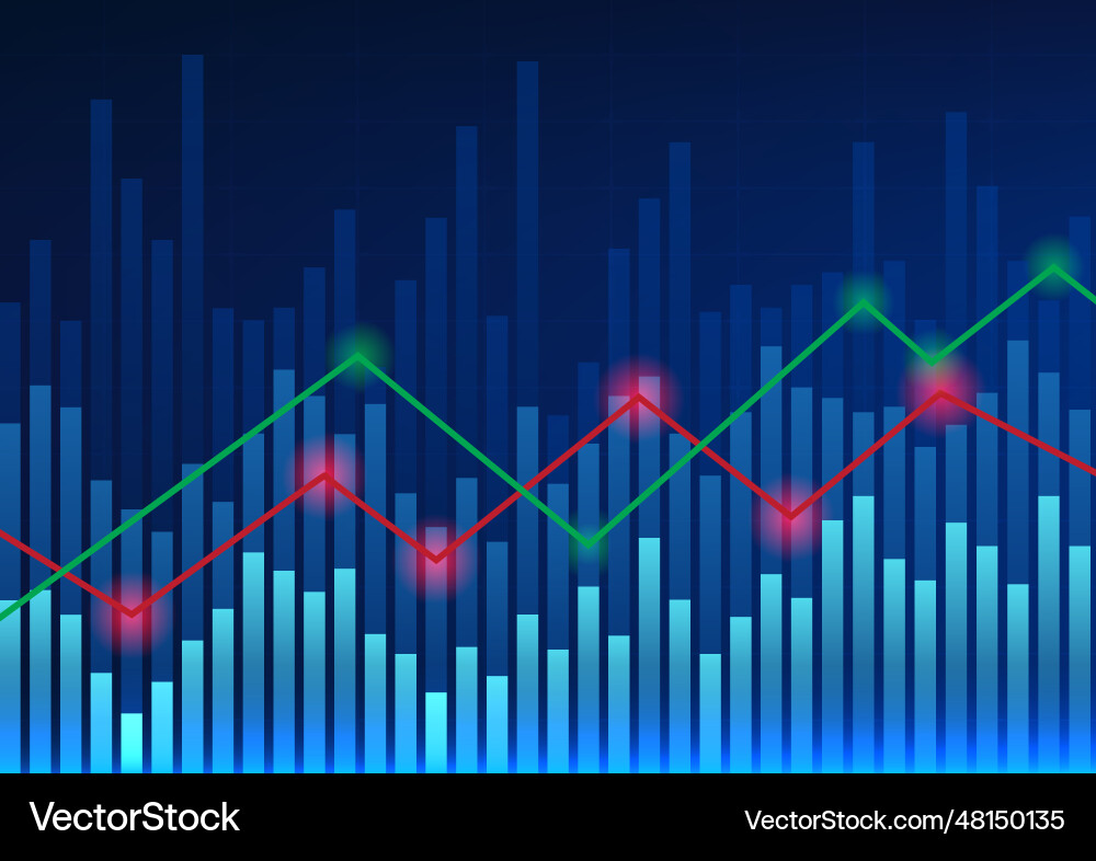 Technology background showing stock price Technology background showing stock price Vector Image