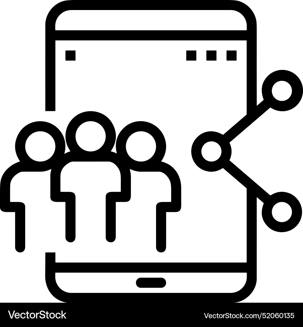 Upload outline icon symbol image Vector Image